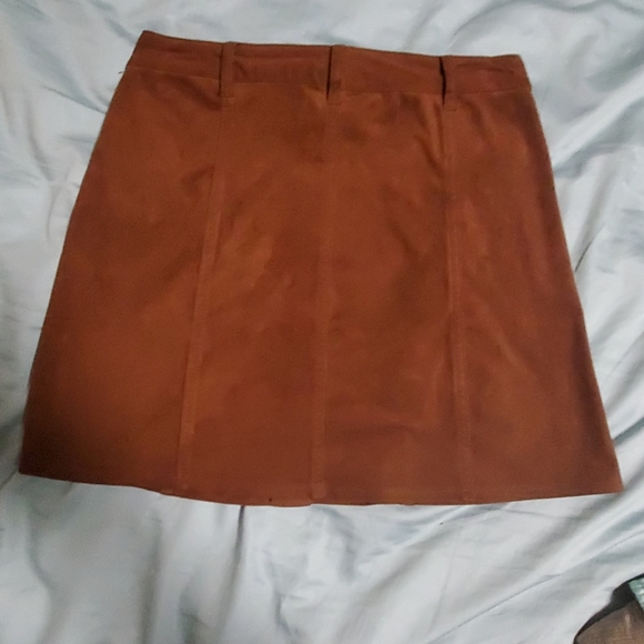 Mossimo Supply Co. Brown Button Up Skirt - Picture 2 of 3